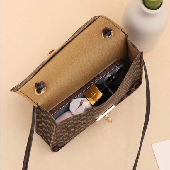 ⚠️Clearance Brown Patterned Crossbody Bag - Picture 6 of 6